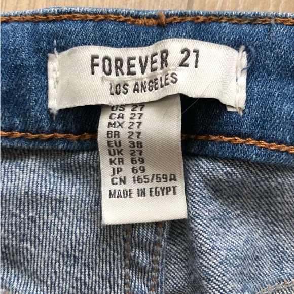 Forever 21 Bootcut Blue Jeans Size 27 - Picture 8 of 8